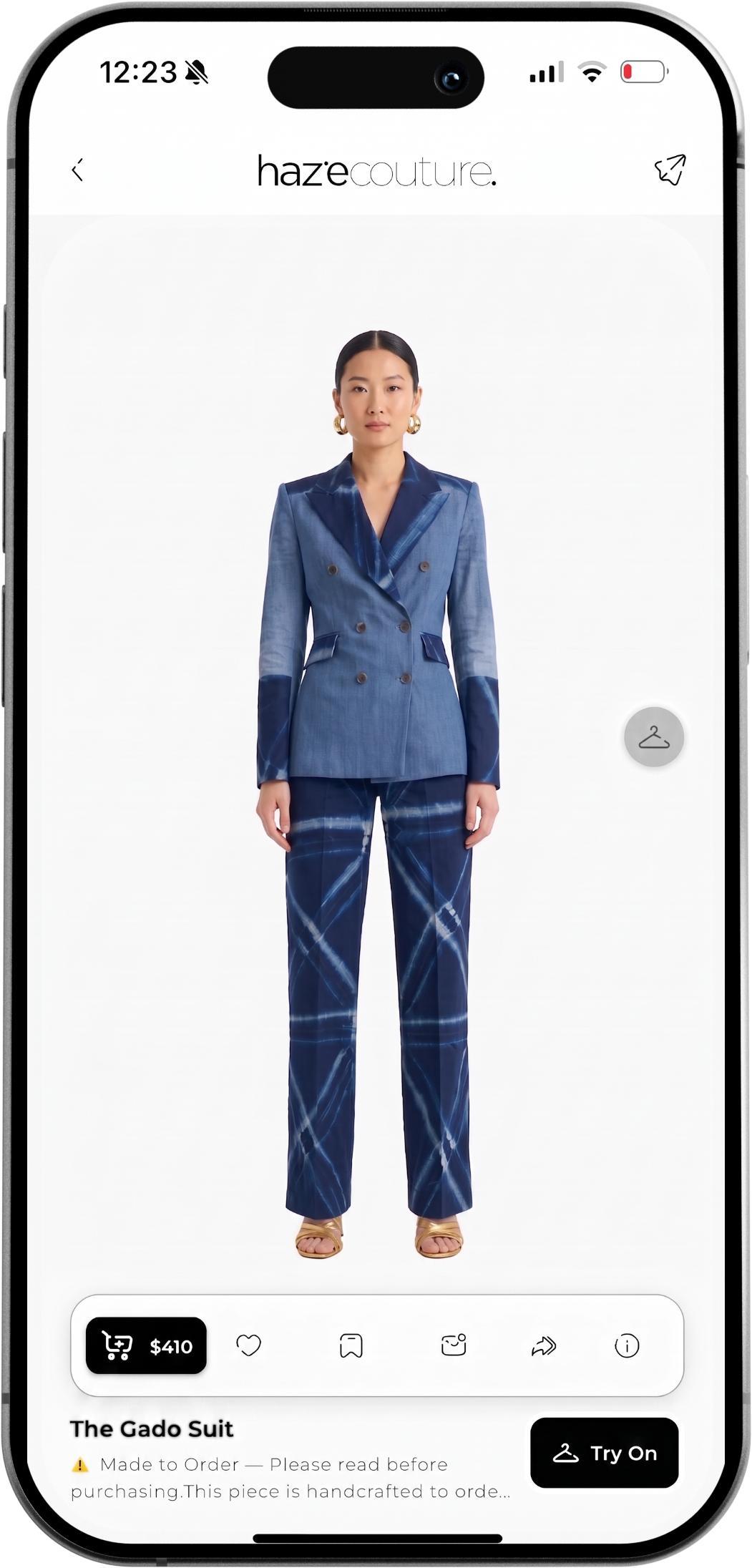 Haze Couture app screen 2